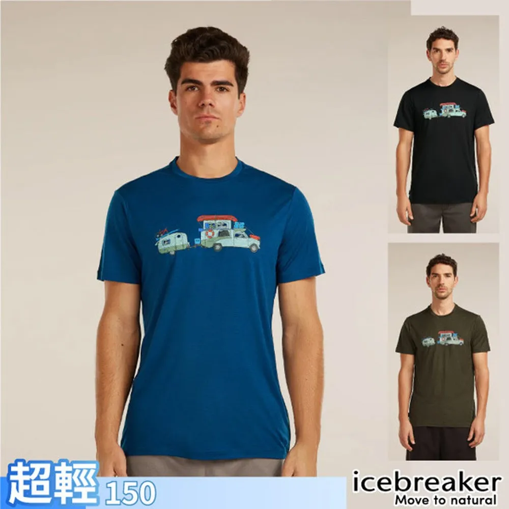【Icebreaker】男 100%美麗諾羊毛 Tech Lite 圓領短袖上衣 (趣野旅程)-150.T恤.運動休閒衫/ IB0A57FL✿30E010